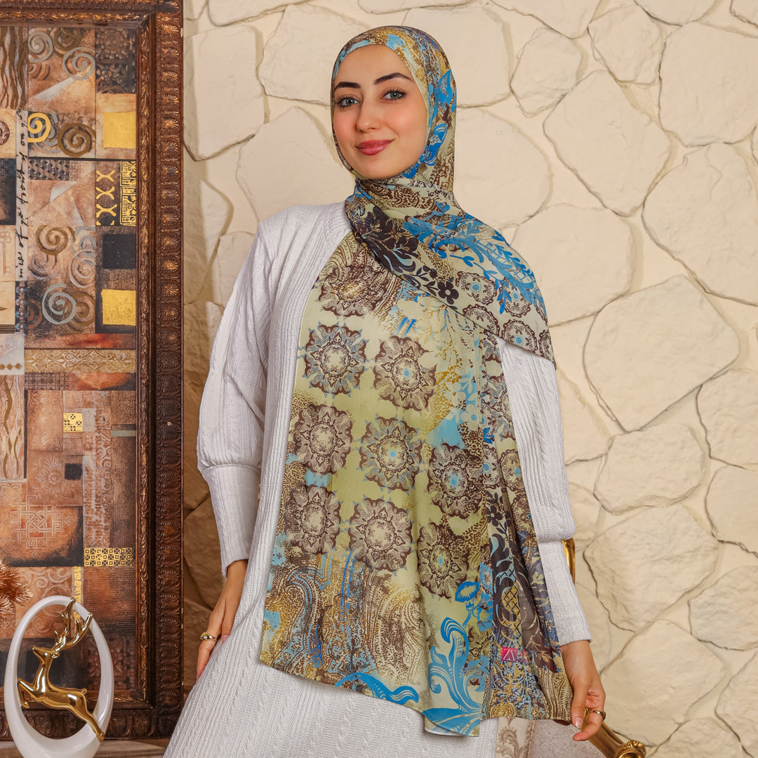 طرحة شيفون ديجيتال ٢متر - SC8738