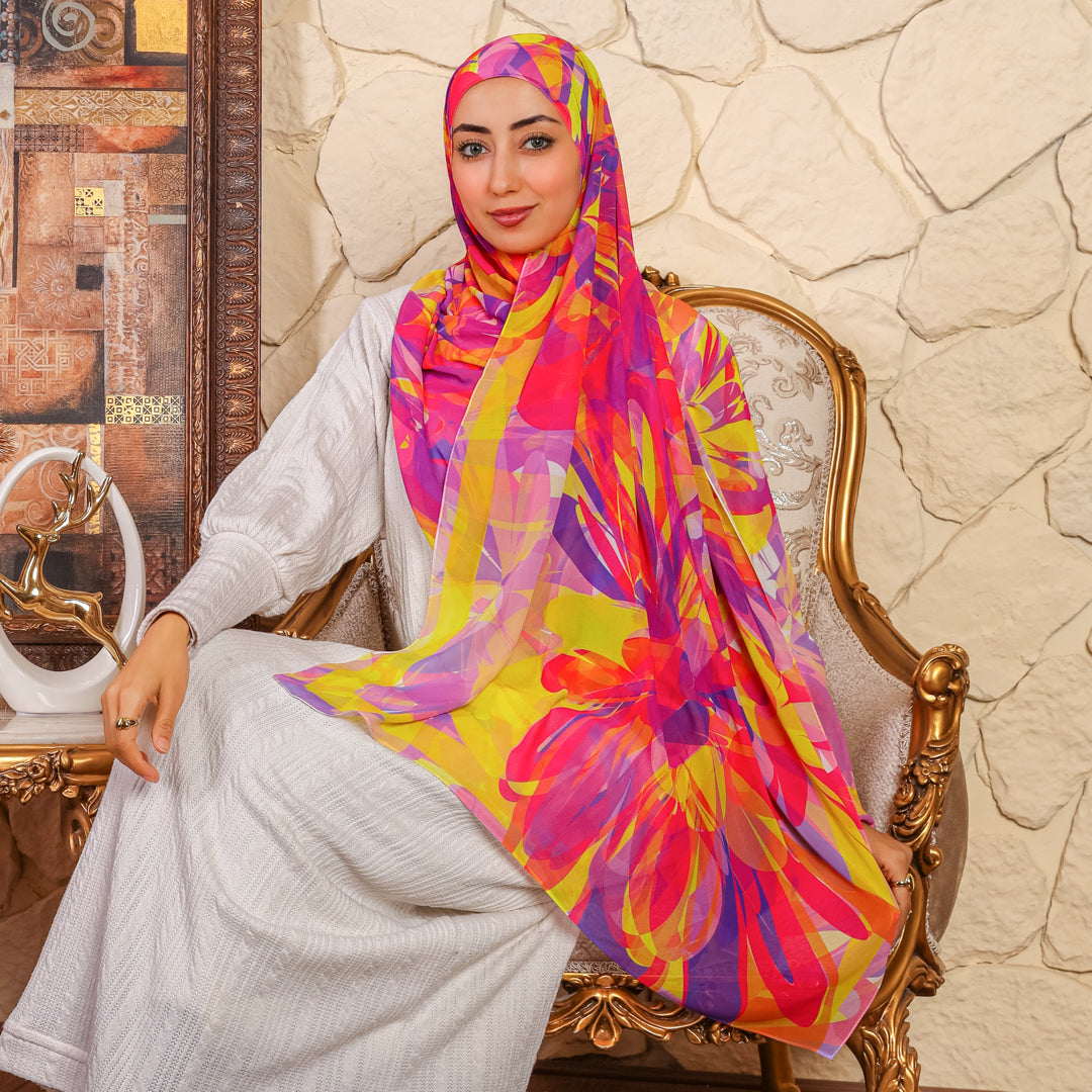 طرحة شيفون ديجيتال ٢متر - SC8750