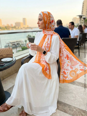 طرحة شيفون ديجيتال ٢متر *٧٠سم - SC8752