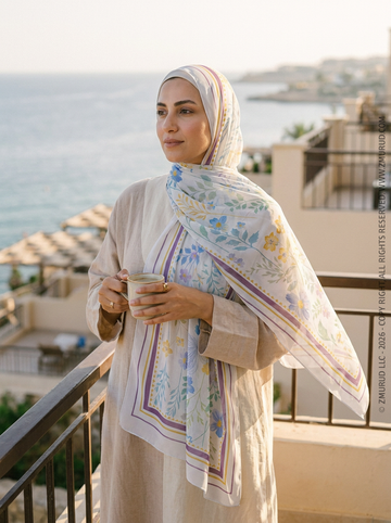 طرحة شيفون ديجيتال ٢متر *٧٠سم - SC8755