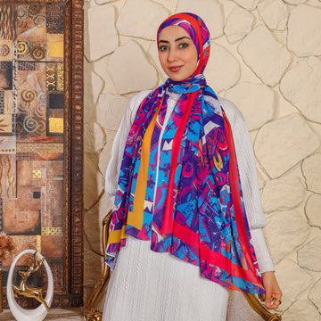طرحة شيفون ديجيتال ٢متر - SC8806