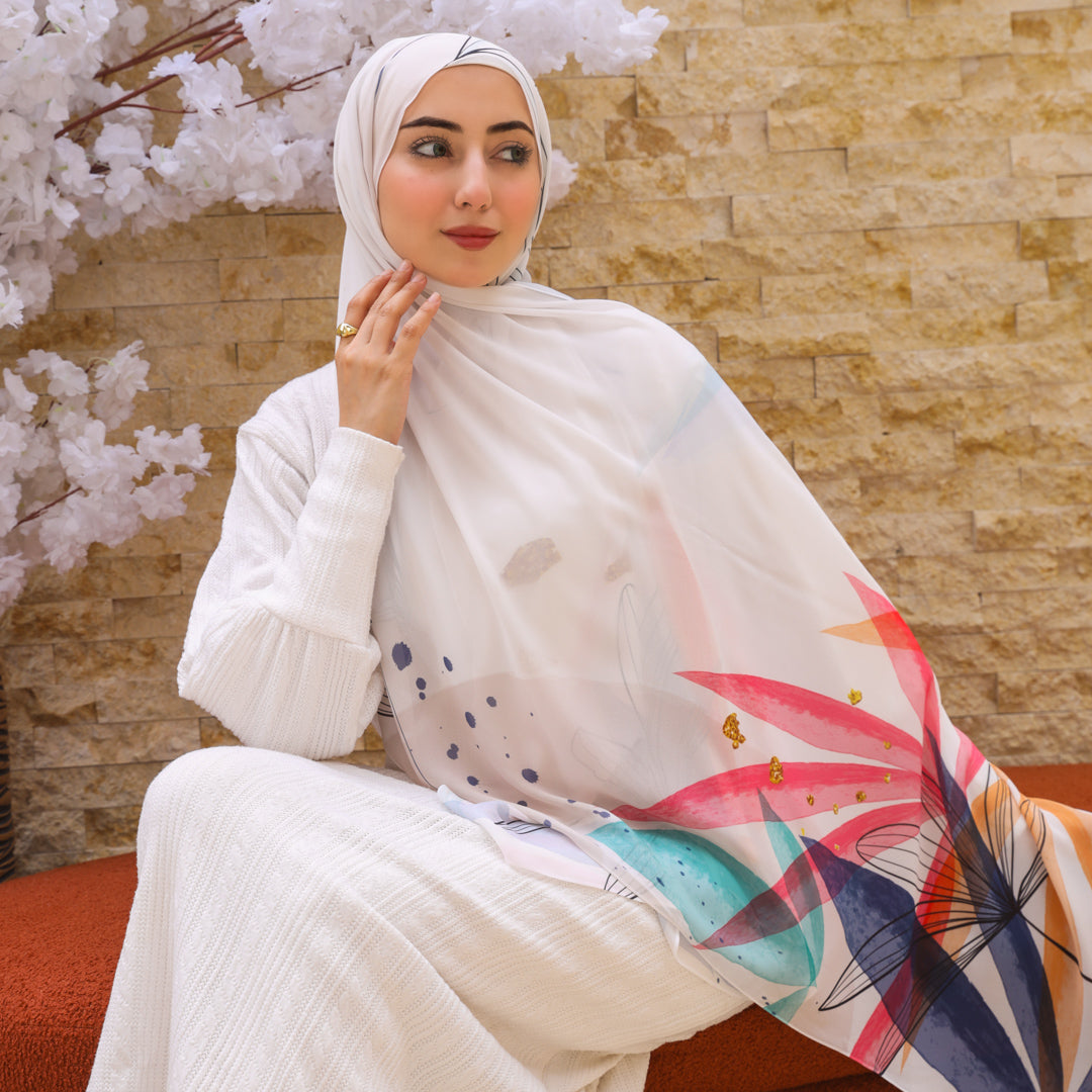 طرحة شيفون ديجيتال ٢متر - SC8815