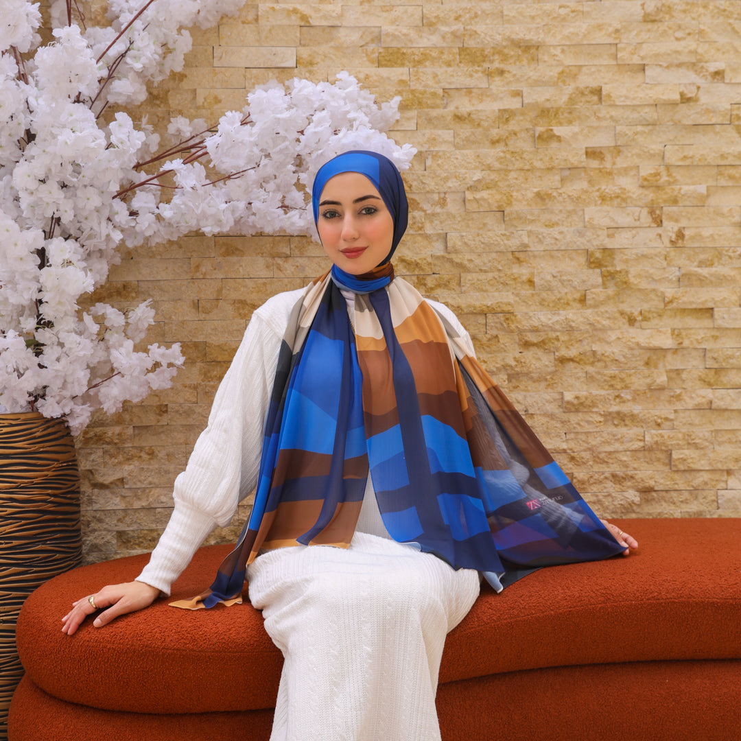 طرحة شيفون ديجيتال ٢متر - SC8822
