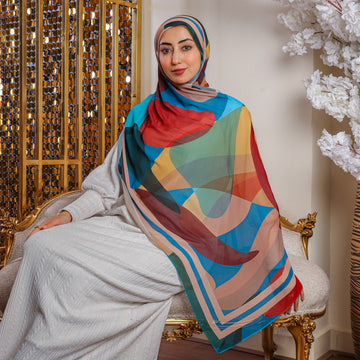 طرحة شيفون ديجيتال ٢متر *٧٠سم - SC8833