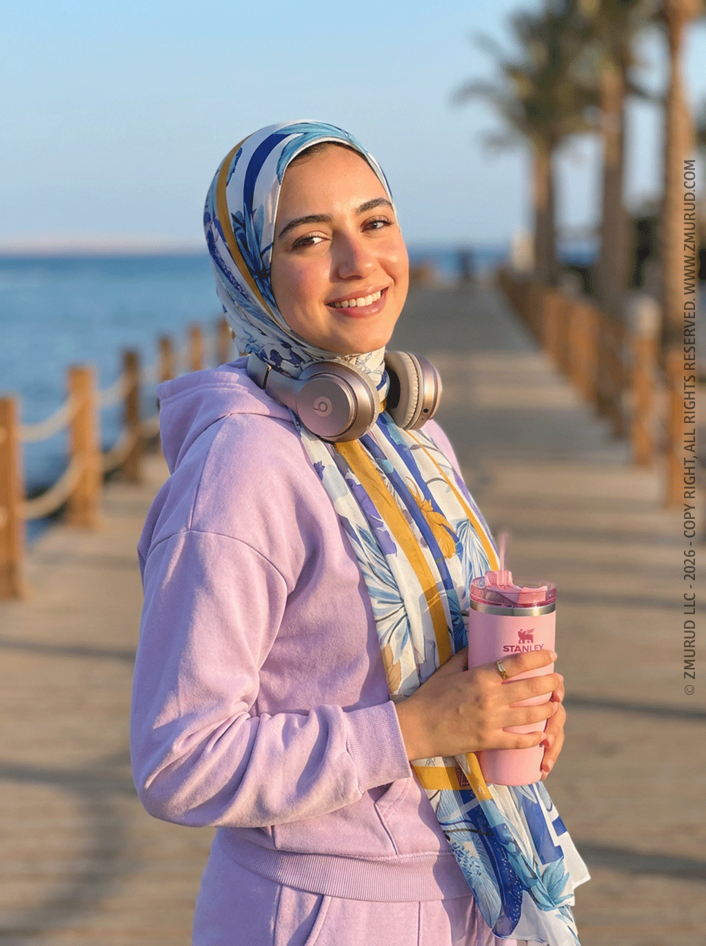 طرحة شيفون ديجيتال ٢متر *٧٠سم - SC8845