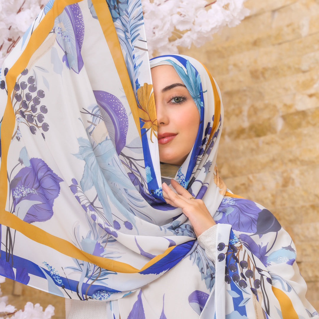 طرحة شيفون ديجيتال ٢متر - SC8845