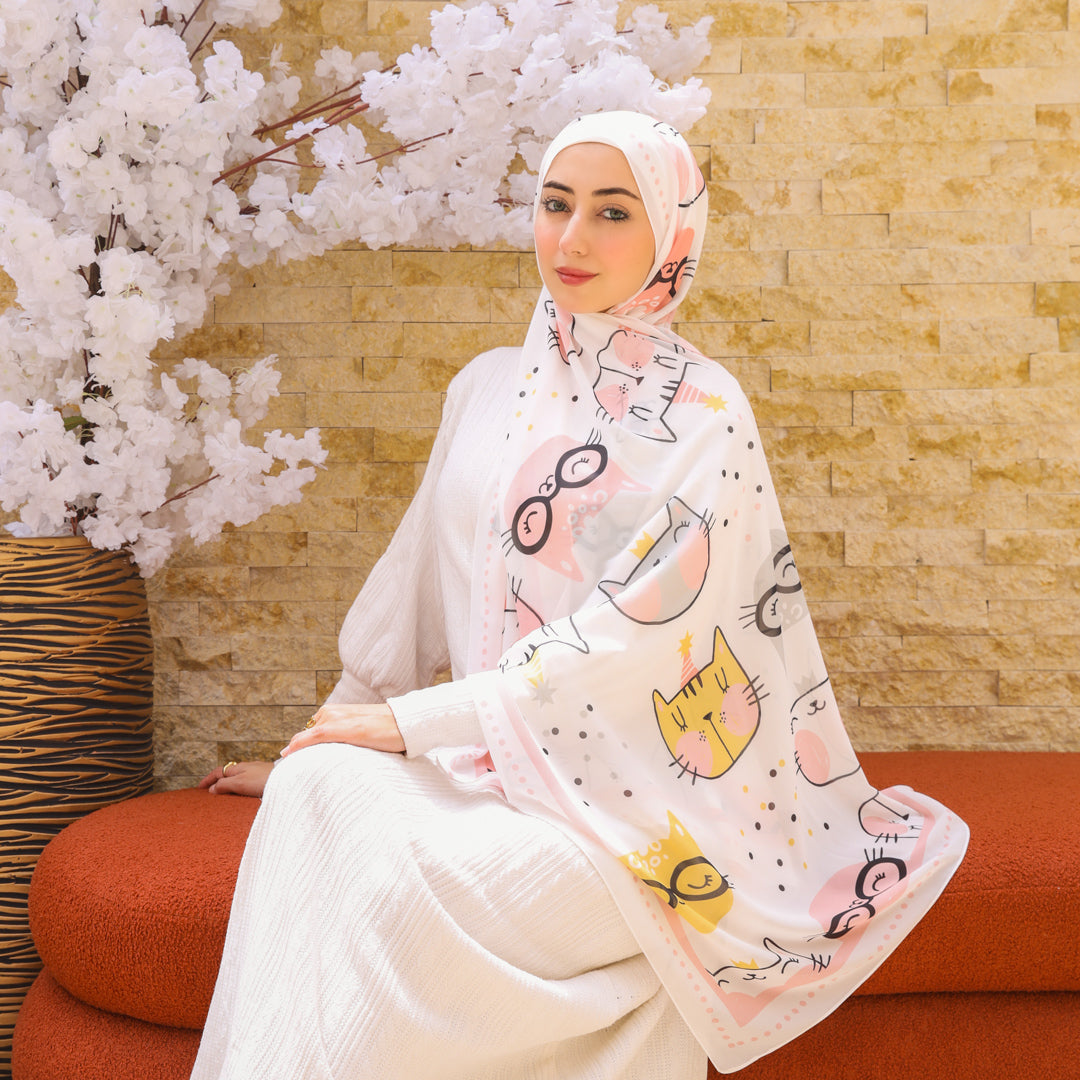 طرحة شيفون ديجيتال ٢متر - SC8855