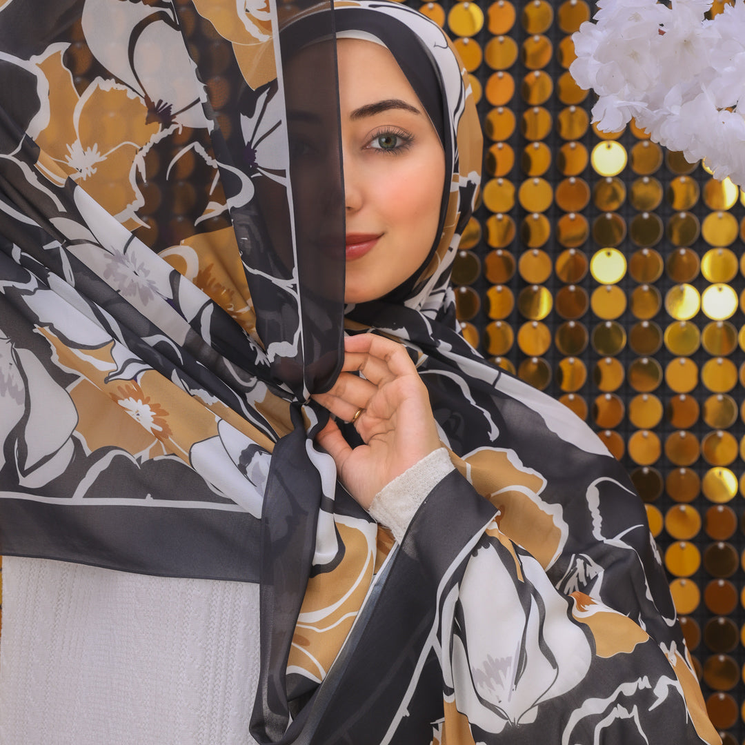 طرحة شيفون ديجيتال ٢متر - SC8869