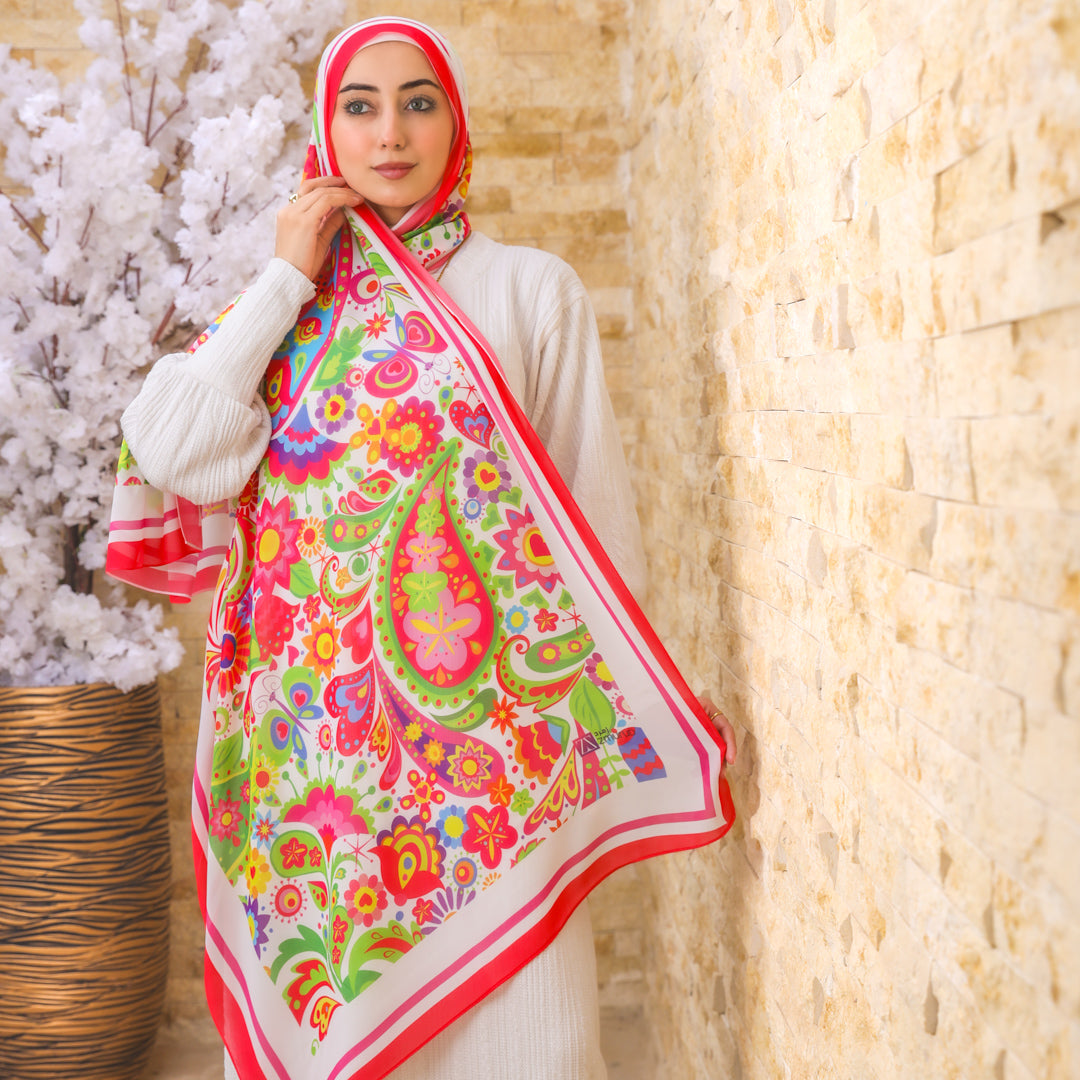 طرحة شيفون ديجيتال ٢متر - SC8892
