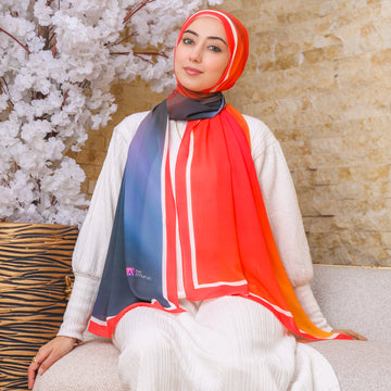 طرحة شيفون ديجيتال ٢متر - SC8938