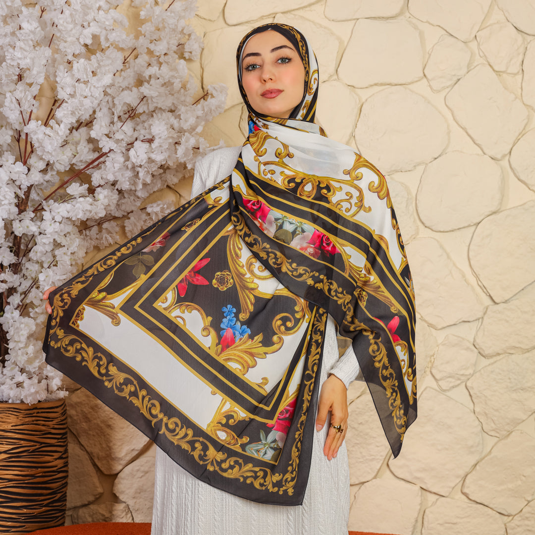 طرحة شيفون ديجيتال ٢متر *٧٠سم - SC8942