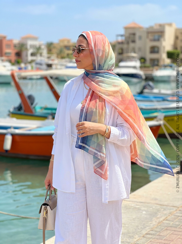 طرحة شيفون ديجيتال ٢متر *٧٠سم - SC8973