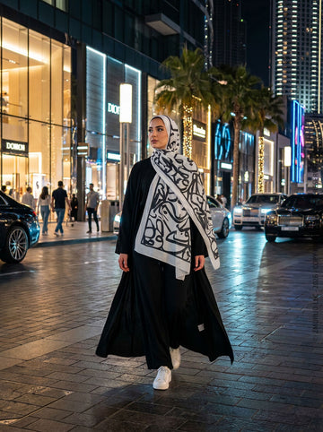 طرحة شيفون ديجيتال ٢متر *٧٠سم - SC9048