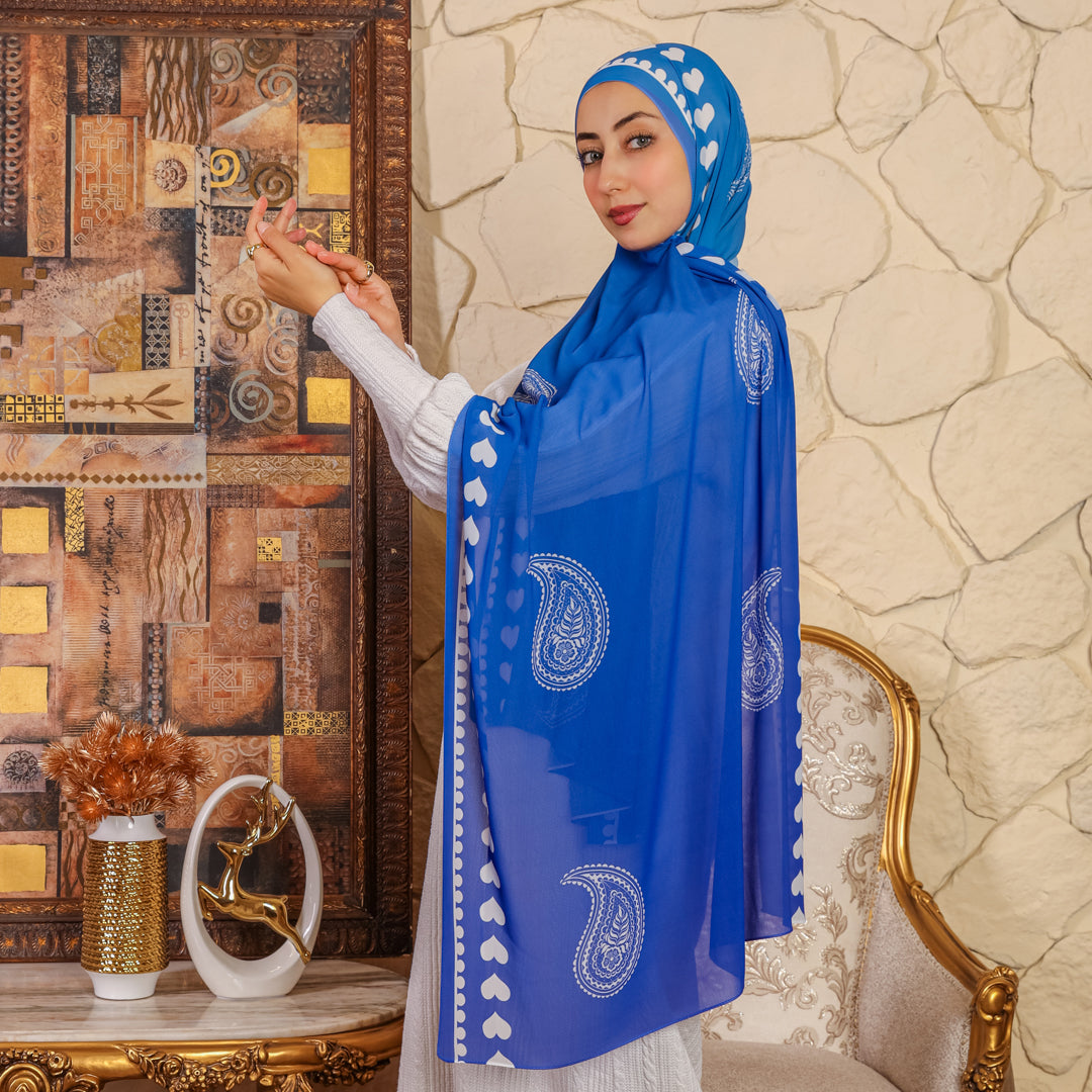 طرحة شيفون ديجيتال ٢متر - SC9074