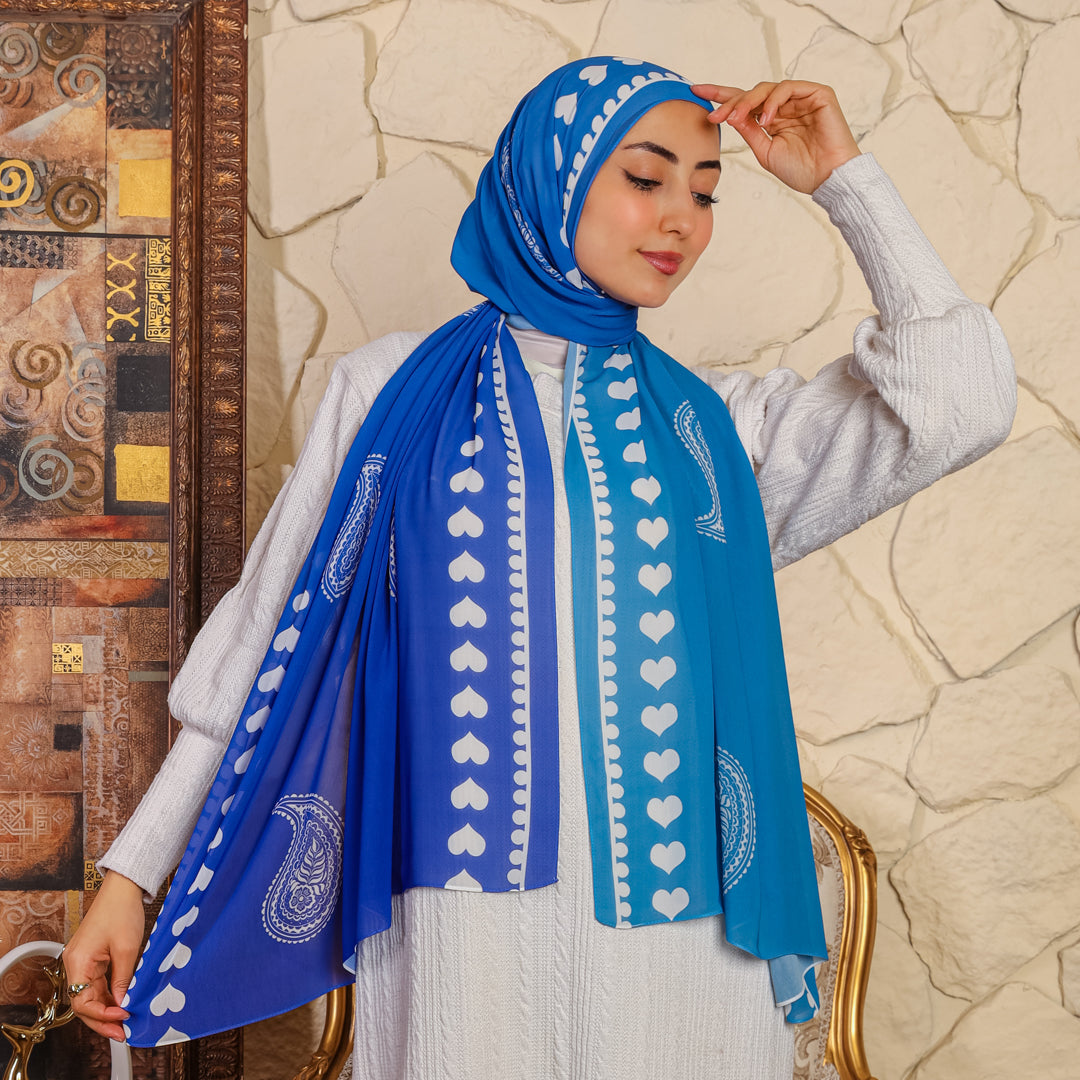 طرحة شيفون ديجيتال ٢متر - SC9074