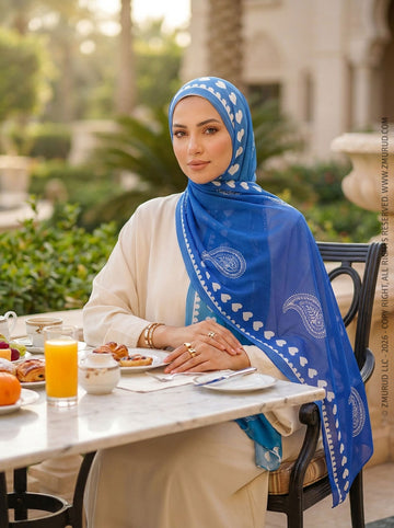 طرحة شيفون ديجيتال ٢متر *٧٠سم - SC9074