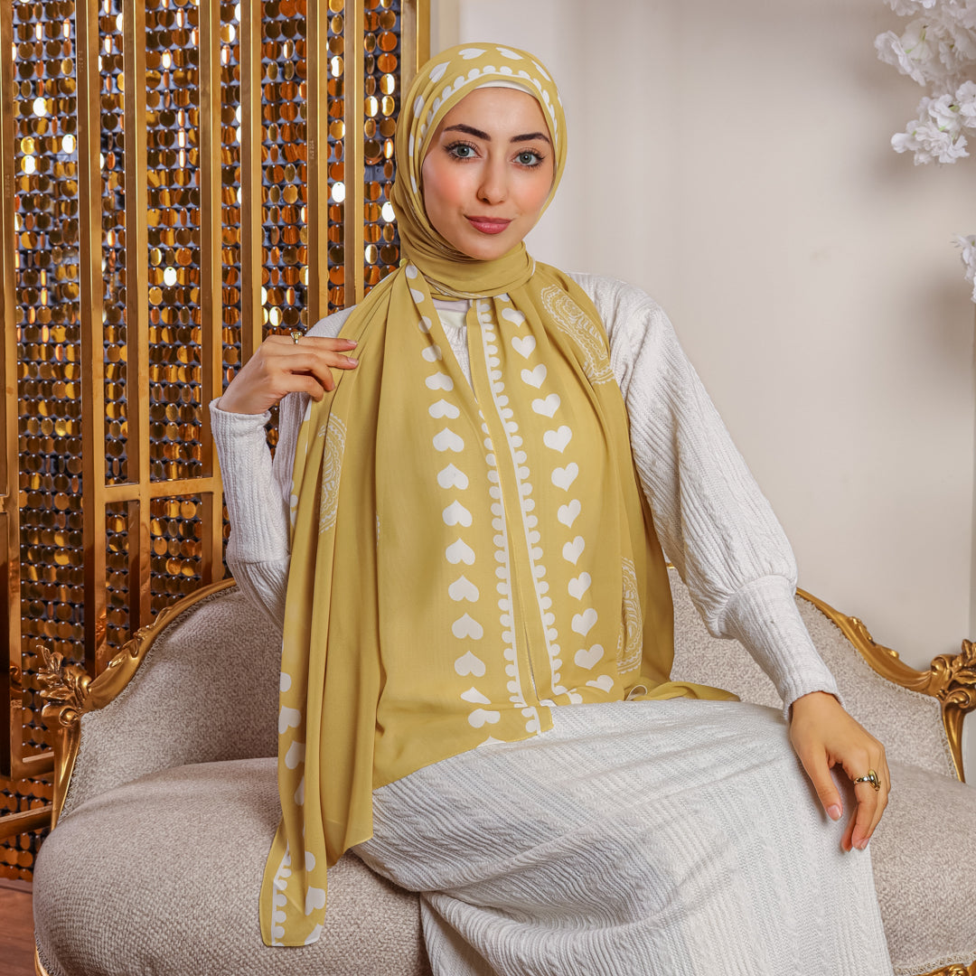 طرحة شيفون ديجيتال ٢متر - SC9076