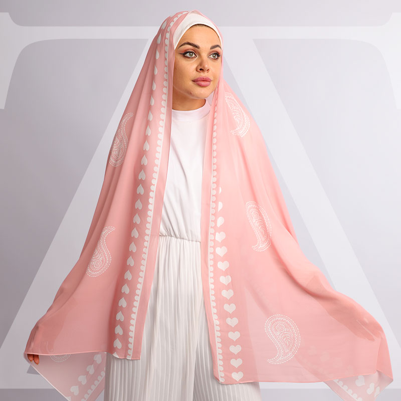 طرحة شيفون ديجيتال ٢متر *٧٠سم - SC9082