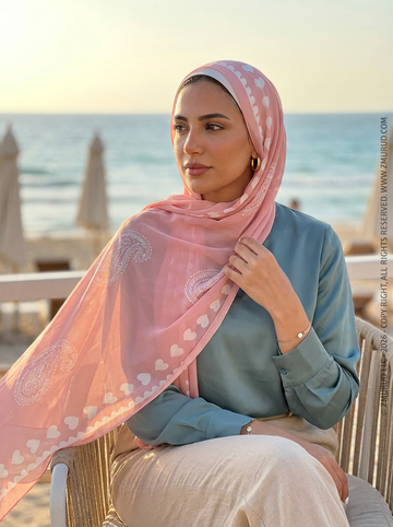طرحة شيفون ديجيتال ٢متر *٧٠سم - SC9082