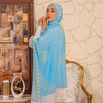 طرحة شيفون ديجيتال ٢متر - SC9089