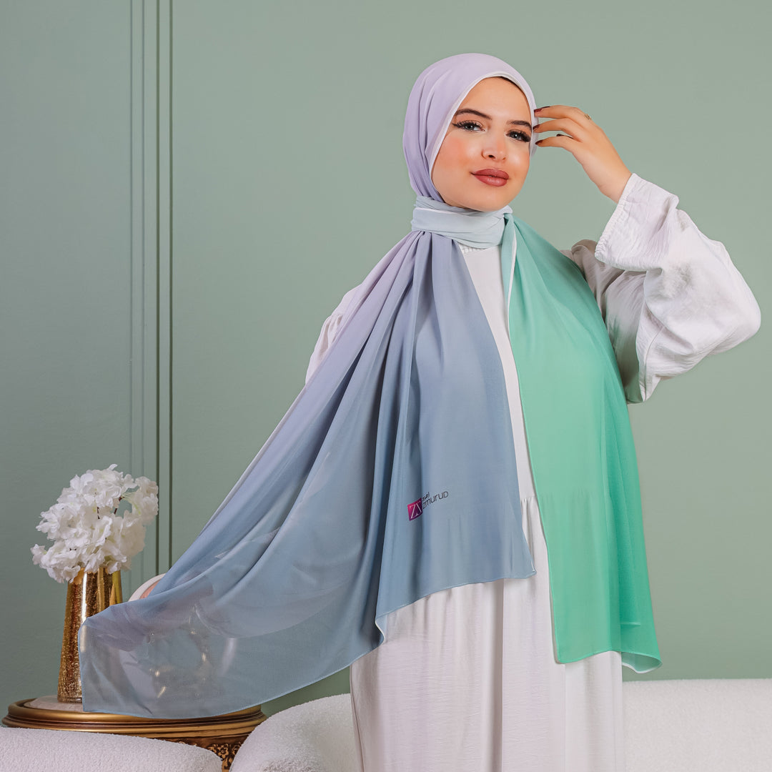 طرحة شيفون ديجيتال ٢متر - SC9097