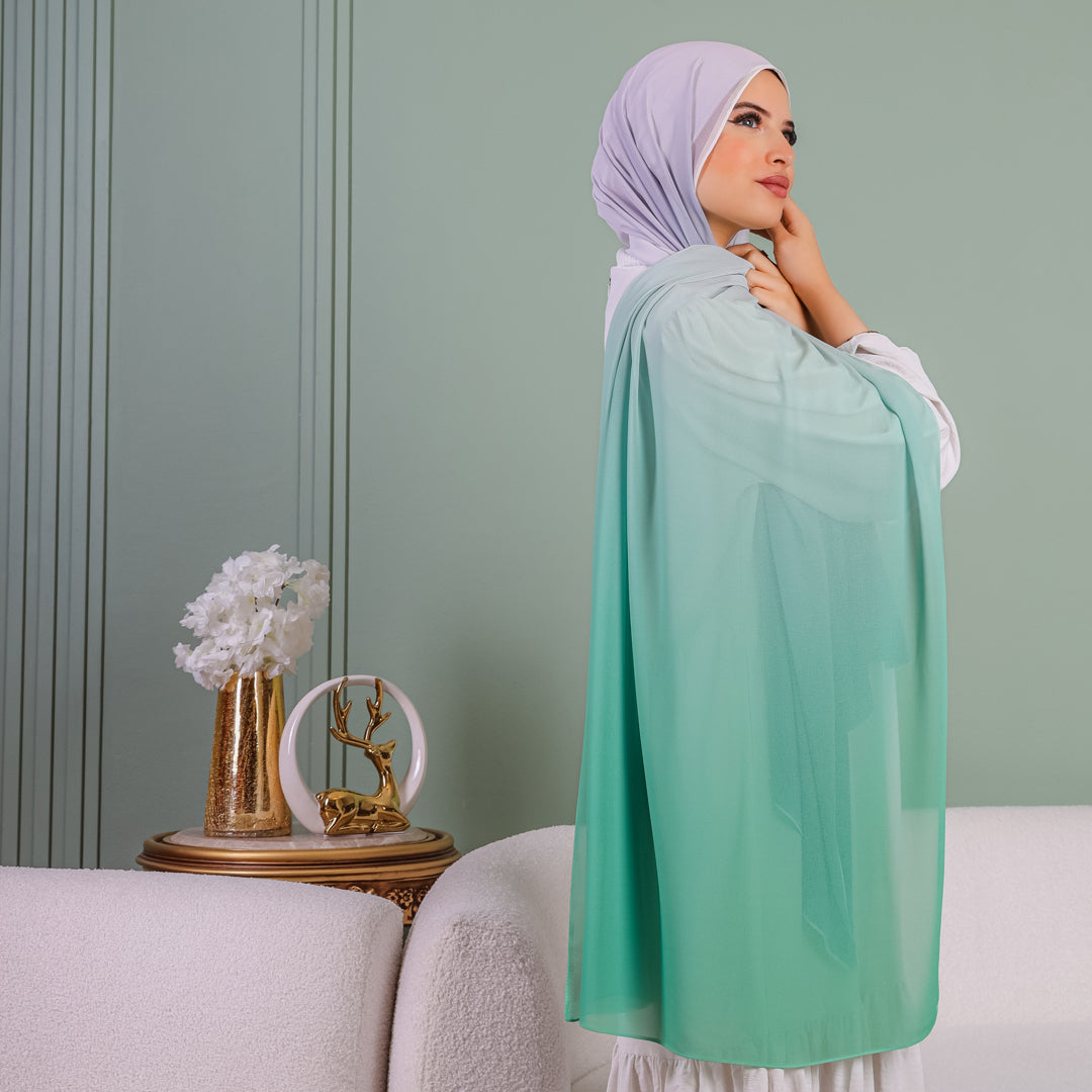 طرحة شيفون ديجيتال ٢متر - SC9097