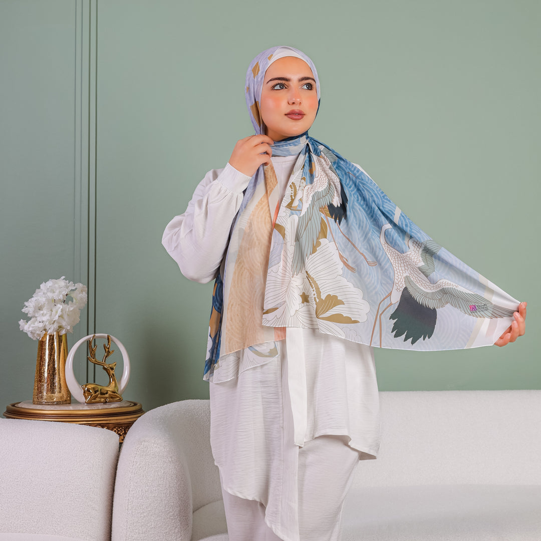 طرحة شيفون ديجيتال ٢متر - SC9121