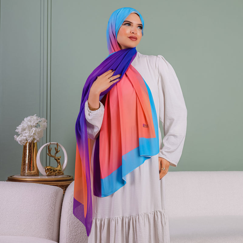 طرحة شيفون ديجيتال ٢متر - SC9122