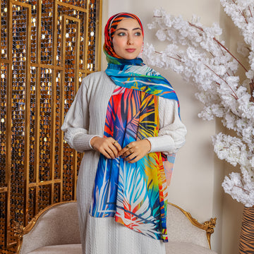 طرحة شيفون ديجيتال ٢متر *٧٠سم - sc9136