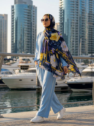 طرحة شيفون ديجيتال ٢متر *٧٠سم - SC9242