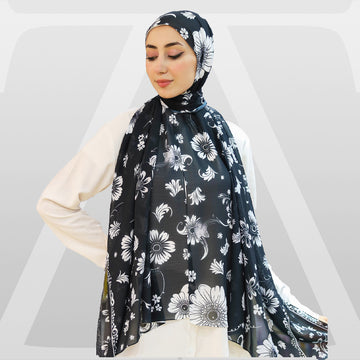 طرحة شيفون ديجيتال ٢متر - SC9263