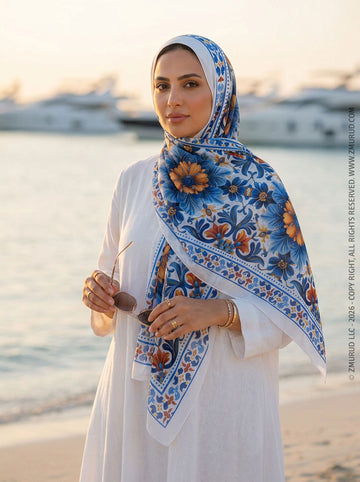 طرحة شيفون ديجيتال ٢متر *٧٠سم - SC9272