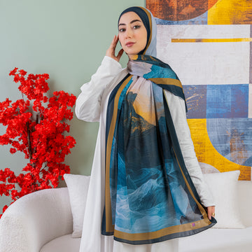 طرحة شيفون ديجيتال ٢متر *٧٠سم - SC9275