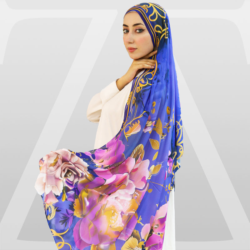 طرحة شيفون ديجيتال ٢متر - SC9284