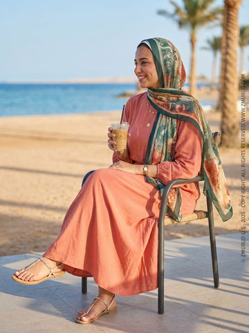 طرحة شيفون ديجيتال ٢متر *٧٠سم - SC9287