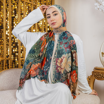 طرحة شيفون ديجيتال ٢متر *٧٠سم - SC9288