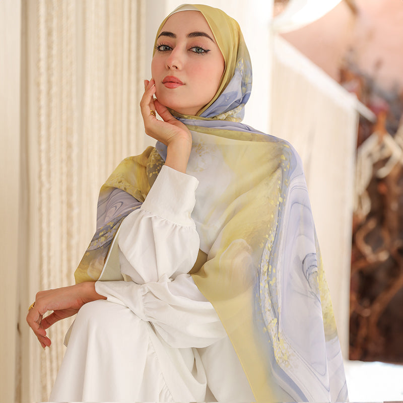 طرحة شيفون ديجيتال ٢متر - SC9289