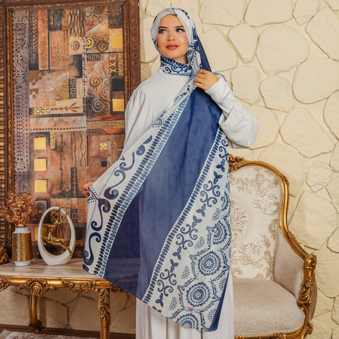 طرحة شيفون ديجيتال ٢متر - SC9301