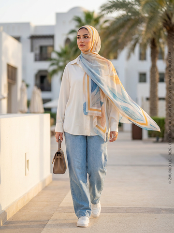 طرحة شيفون ديجيتال ٢متر *٧٠سم - SC9316