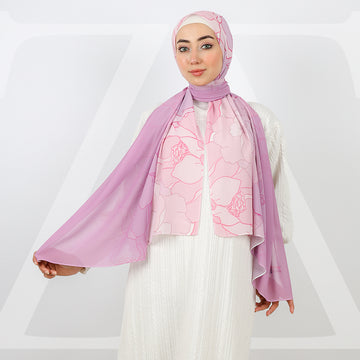 طرحة شيفون ديجيتال 180 - SCM101