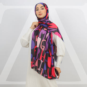 طرحة شيفون ديجيتال 180 - SCM126
