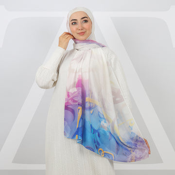 طرحة شيفون ديجيتال 180 - SCM133