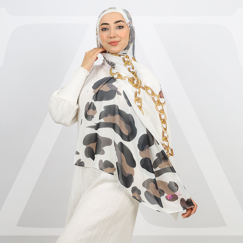 طرحة شيفون ديجيتال ١٨٠سم *٧٠سم - SCM160