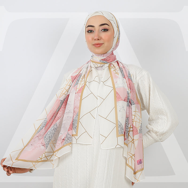 طرحة شيفون ديجيتال 180 - SCM416