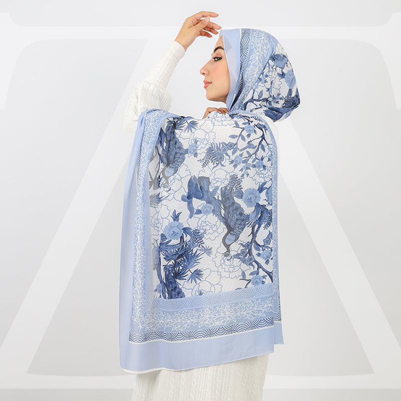 طرحة شيفون ديجيتال 180 - SCM453