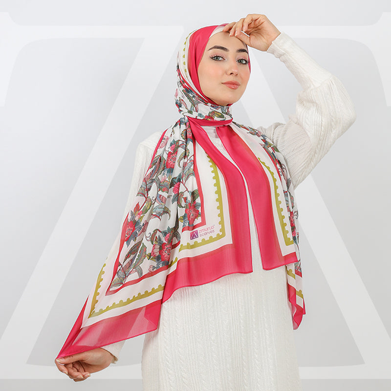 طرحة شيفون ديجيتال ١٨٠سم *٧٠سم - SCM484