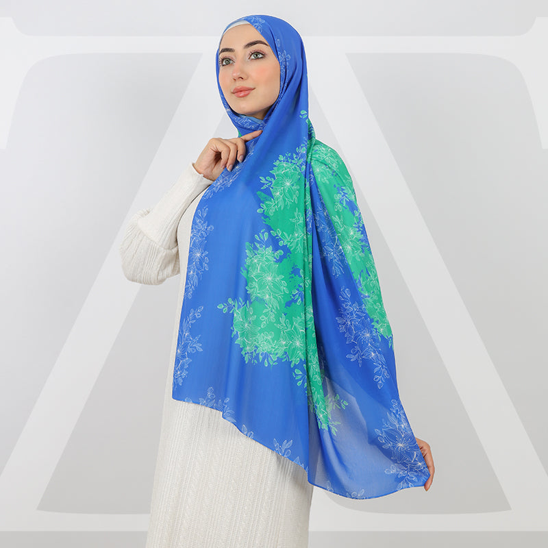 طرحة شيفون ديجيتال ١٨٠سم *٧٠سم - SCM487