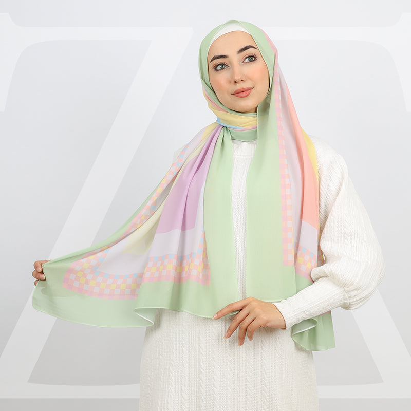 طرحة شيفون ديجيتال 180 - SCM530