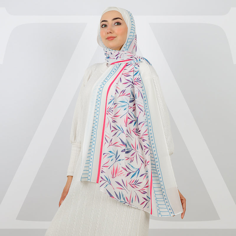 طرحة شيفون ديجيتال 180 - SCM537