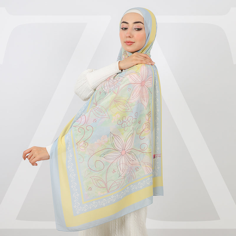 طرحة شيفون ديجيتال 180 - SCM539